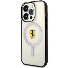 Ferrari FEHMP14LURKT iPhone 14 Pro 6,1" przezroczysty|transparent hardcase Outline Magsafe цена и информация | Чехлы для телефонов | pigu.lt