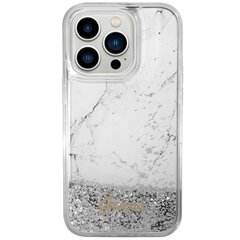 Чехол Guess GUHCP14LLCSGSGH для iPhone 14 Pro 6.1" hardcase Liquid Glitter Marble, белый цена и информация | Чехлы для телефонов | pigu.lt