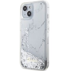 Чехол Guess GUHCP14SLCSGSGH для iPhone 14 6.1" hardcase Liquid Glitter Marble, белый цена и информация | Чехлы для телефонов | pigu.lt