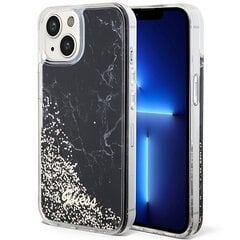 Чехол Guess GUHCP14SLCSGSGK для iPhone 14 6.1" hardcase Liquid Glitter Marble, черный цена и информация | Чехлы для телефонов | pigu.lt