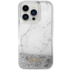 Чехол Guess GUHCP14XLCSGSGH для iPhone 14 Pro Max 6.7" hardcase Liquid Glitter Marble, белый цена и информация | Чехлы для телефонов | pigu.lt