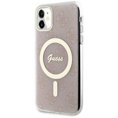 Чехол Guess GUHMN61H4STP для iPhone 11 6.1" hardcase 4G MagSafe, розовый цена и информация | Чехлы для телефонов | pigu.lt