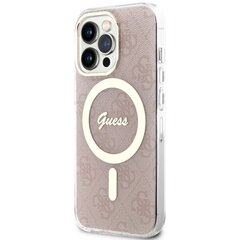 Чехол Guess GUHMP13LH4STP для iPhone 13 Pro | 13 6.1" hardcase 4G MagSafe, розовый цена и информация | Чехлы для телефонов | pigu.lt