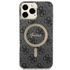 Чехол Guess GUHMP13XH4STK для iPhone 13 Pro Max 6.7" hardcase 4G MagSafe, черный цена и информация | Чехлы для телефонов | pigu.lt