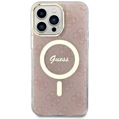 Чехол Guess GUHMP13XH4STP для iPhone 13 Pro Max 6.7" hardcase 4G MagSafe, розовый цена и информация | Чехлы для телефонов | pigu.lt