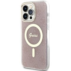 Чехол Guess GUHMP13XH4STP для iPhone 13 Pro Max 6.7" hardcase 4G MagSafe, розовый цена и информация | Чехлы для телефонов | pigu.lt