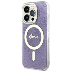 Guess GUHMP14LH4STU iPhone 14 Pro 6.1" purpurowy|purple hardcase 4G MagSafe цена и информация | Чехлы для телефонов | pigu.lt