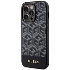 Чехол Guess GUHMP14LHGCFSEK для iPhone 14 Pro 6.1" hardcase GCube Stripes MagSafe, черный цена и информация | Чехлы для телефонов | pigu.lt