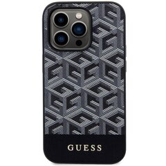 Чехол Guess GUHMP14LHGCFSEK для iPhone 14 Pro 6.1" hardcase GCube Stripes MagSafe, черный цена и информация | Чехлы для телефонов | pigu.lt