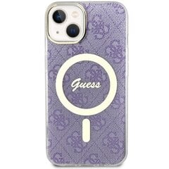 Guess GUHMP14MH4STU iPhone 14 Plus 6.7" purpurowy|purple hardcase 4G MagSafe цена и информация | Чехлы для телефонов | pigu.lt