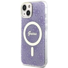 Guess GUHMP14SH4STU iPhone 14 6.1" purpurowy|purple hardcase 4G MagSafe цена и информация | Чехлы для телефонов | pigu.lt