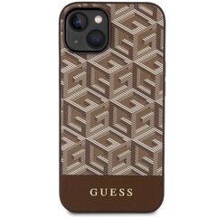 Чехол Guess GUHMP14SHGCFSEW для iPhone 14 6.1" hardcase GCube Stripes MagSafe, коричневый цена и информация | Чехлы для телефонов | pigu.lt