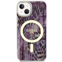 Guess GUHMP14SHLEOPWP iPhone 14 6.1" różowy|pink hardcase Leopard MagSafe цена и информация | Чехлы для телефонов | pigu.lt