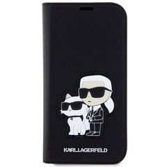 Karl Lagerfeld KLBKP14SSANKCPK iPhone 14 6.1" bookcase czarny|black Saffiano Karl & Choupette цена и информация | Чехлы для телефонов | pigu.lt