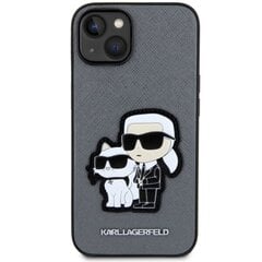 Karl Lagerfeld KLHCP14SSANKCPG iPhone 14 6.1" hardcase srebrny|silver Saffiano Karl & Choupette цена и информация | Чехлы для телефонов | pigu.lt
