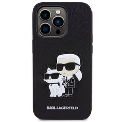 Karl Lagerfeld KLHCP14XSANKCPK iPhone 14 Pro Max 6.7" hardcase czarny|black Saffiano Karl & Choupette цена и информация | Чехлы для телефонов | pigu.lt