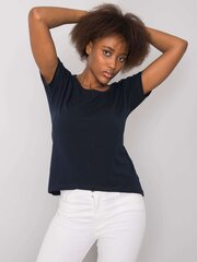Marškinėliai moterims 2016102990703, mėlyni kaina ir informacija | Marškinėliai moterims | pigu.lt