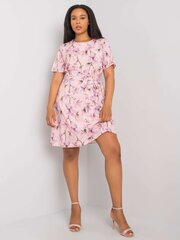 Женское персиковое платье больших размеров цена и информация | Платья | pigu.lt