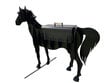 Kepsninė-šašlykinė Arklys Metman 1, 3D4, 136x145x60 cm, juoda kaina ir informacija | Šašlykinės | pigu.lt