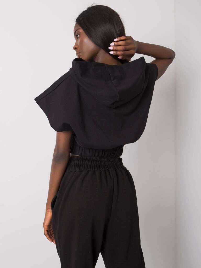 Marškineliai moterims 2016103007233, juodi kaina ir informacija | Marškinėliai moterims | pigu.lt