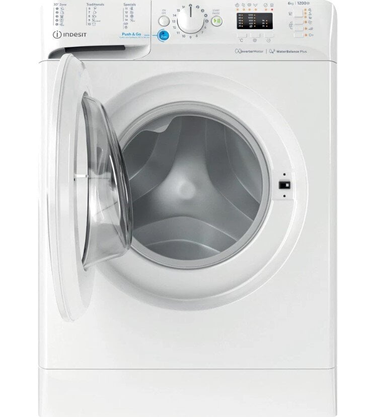 Indesit BWSA 61294 W EU N цена и информация | Skalbimo mašinos | pigu.lt