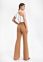 Бежевые брюки цена и информация | Женские брюки | pigu.lt