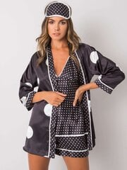 Pižama moterims Xsapienza 2016103008766, juoda/balta цена и информация | Женские пижамы, ночнушки | pigu.lt