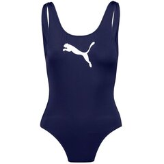 Puma maudymosi kostiumėlis moterims Swim Swimsuit 1P W 907685 01, mėlynas kaina ir informacija | Maudymosi kostiumėliai | pigu.lt