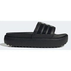 Adidas Šlepetės moterims Adilette Platform W HQ6179, juodos цена и информация | Женские тапочки | pigu.lt