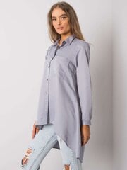Marškiniai moterims 2016103027118, pilki цена и информация | Женские блузки, рубашки | pigu.lt