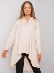 Marškiniai moterims 2016103027071, smėlio spalvos цена и информация | Женские блузки, рубашки | pigu.lt