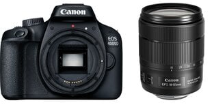 Canon EOS 4000D + EF-S 18-135мм IS USM цена и информация | Цифровые фотоаппараты | pigu.lt