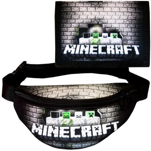 Juosmens krepšys ir piniginė vaikams Minecraft, įvairių spalvų kaina ir informacija | Aksesuarai vaikams | pigu.lt