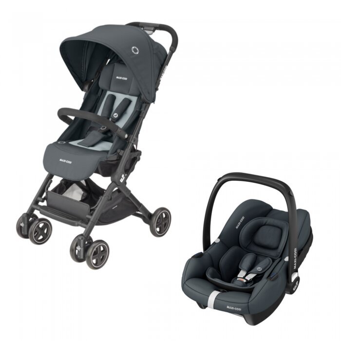 Maxi-Cosi universalus vežimėlis Lara 2 Duo, essential graphite kaina ir informacija | Vežimėliai | pigu.lt