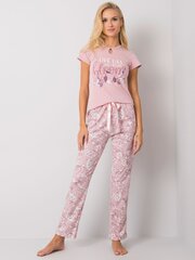 Pižama moterims Factory Price 2016103056095, rožinė цена и информация | Женские пижамы, ночнушки | pigu.lt