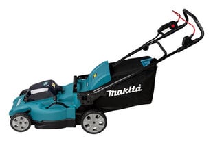 Аккумуляторная газонокосилка Makita DLM480Z 2x18В, без аккумулятора и зарядного устройства цена и информация | Газонокосилки | pigu.lt