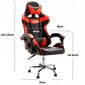 Kompiuterio kėdė Mark Four LC04, juoda/raudona kaina ir informacija | Biuro kėdės | pigu.lt