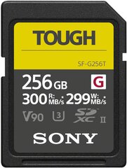 Sony карта памяти SDXC 256GB G Tough UHS-II C10 V90 цена и информация | Карты памяти для фотоаппаратов, камер | pigu.lt