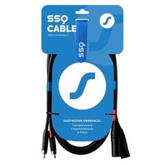 SSQ Rca - xlr, 2 m цена и информация | Кабели и провода | pigu.lt