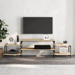 vidaXL Televizoriaus spintelė, ąžuolo, 197x35x52cm, apdirbta mediena kaina ir informacija | TV staliukai | pigu.lt