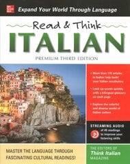 Read & Think Italian, Premium Third Edition 3rd edition kaina ir informacija | Užsienio kalbos mokomoji medžiaga | pigu.lt
