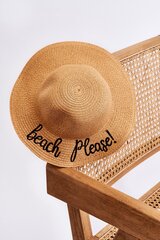 Kepurė mergaitėms Beach Please! 25376, ruda kaina ir informacija | Kepurės, pirštinės, šalikai mergaitėms | pigu.lt