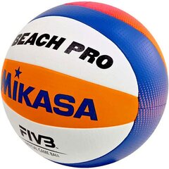 Paplūdimio tinklinio kamuolys Mikasa Beach Pro BV550C, 5 dydis, baltas/oranžinis/mėlynas kaina ir informacija | Tinklinio kamuoliai | pigu.lt