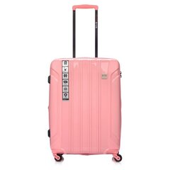 Lagaminas SwissBags Tourist, 65 cm, rožinis 16607 kaina ir informacija | Lagaminai, kelioniniai krepšiai | pigu.lt