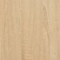 vidaXL Naktinė spintelė, sonoma ąžuolo, 39x39x47,5cm, apdirbta mediena kaina ir informacija | Spintelės prie lovos | pigu.lt