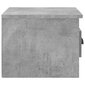 vidaXL Sieninė naktinė spintelė, betono pilka, 41,5x36x28cm kaina ir informacija | Spintelės prie lovos | pigu.lt