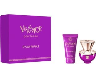 Versace Pour Femme Dylan Purple Набор для женщин: парфюм EDP, 30 мл + лосьон для тела, 50 мл цена и информация | Женские духи | pigu.lt