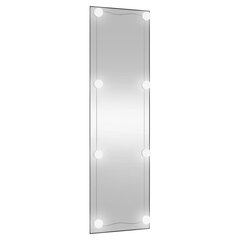 Sieninis veidrodis su LED lemputėmis vidaXL 30x100cm цена и информация | Зеркала | pigu.lt