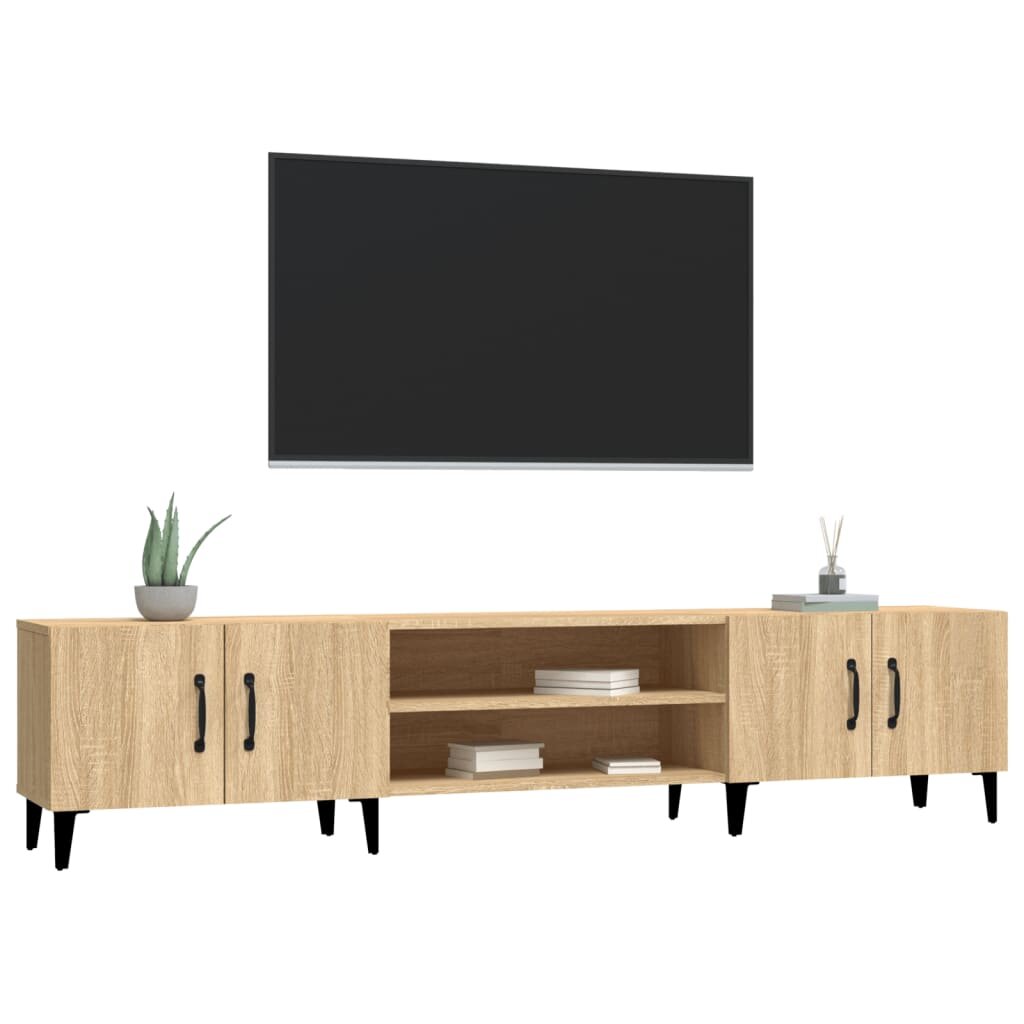 vidaXL Televizoriaus spintelė, ąžuolo, 180x31,5x40cm, apdirbta mediena kaina ir informacija | TV staliukai | pigu.lt