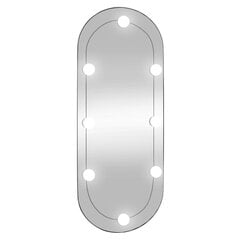Sieninis veidrodis su LED lemputėmis vidaXL 30x70cm kaina ir informacija | Veidrodžiai | pigu.lt